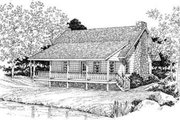 Country Style House Plan - 2 Beds 2 Baths 1309 Sq/Ft Plan #72-104 