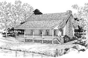 Country Exterior - Front Elevation Plan #72-104