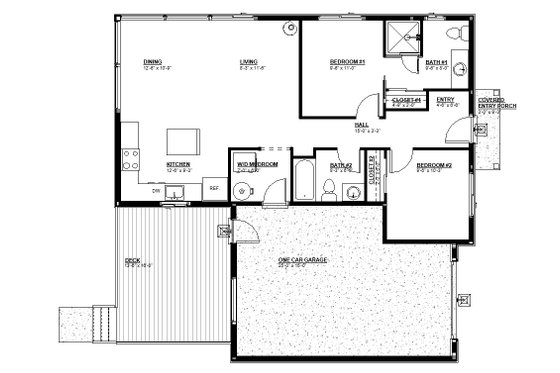 Floor Plan - Other Floor for Craftsman House Plan #895-140 - 2 bed, 2 bath