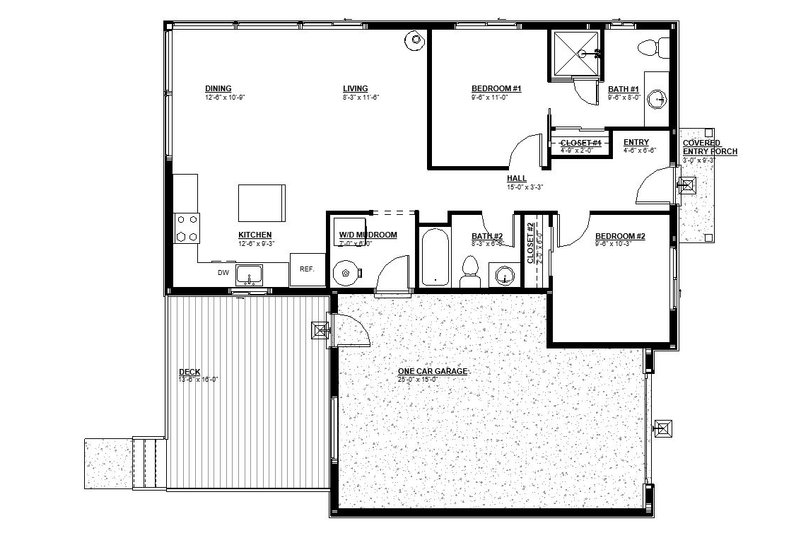 House Blueprint - Floor Plan - Other Floor for Craftsman House Plan #895-140 - 2 bed, 2 bath