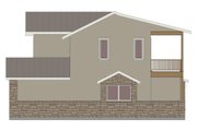 Contemporary Style House Plan - 1 Beds 1.5 Baths 1179 Sq/Ft Plan #1118-1 Exterior 