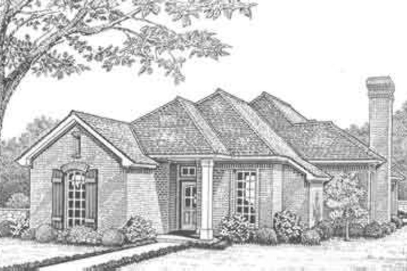 Traditional Style House Plan - 3 Beds 2 Baths 1733 Sq/Ft Plan #310-295