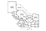 European Style House Plan - 4 Beds 3.5 Baths 3396 Sq/Ft Plan #411-426 