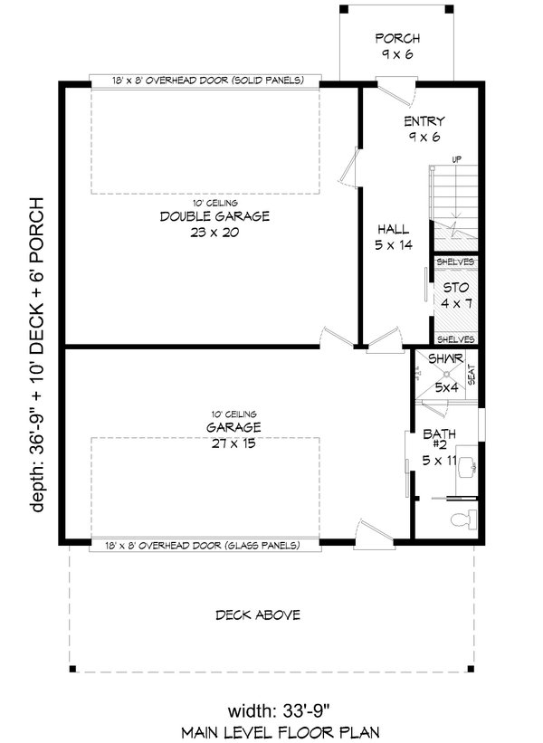 Contemporary Floor Plan - Main Floor Plan #932-473