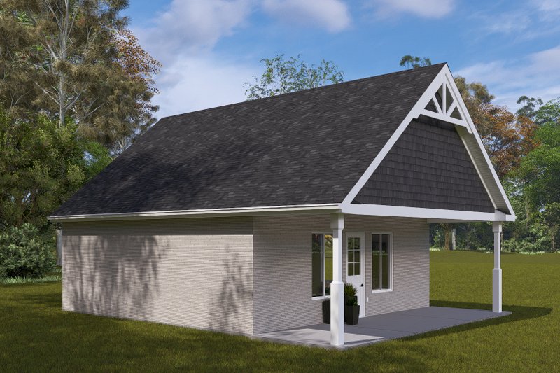 Architectural House Design - Exterior - Front Elevation 3 for Craftsman House Plan #1060-294 - 1 bed, 1 bath