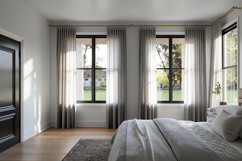 Architectural House Design - Interior - Master Bedroom for Barndominium House Plan #1064-507 - 4 bed, 7 bath