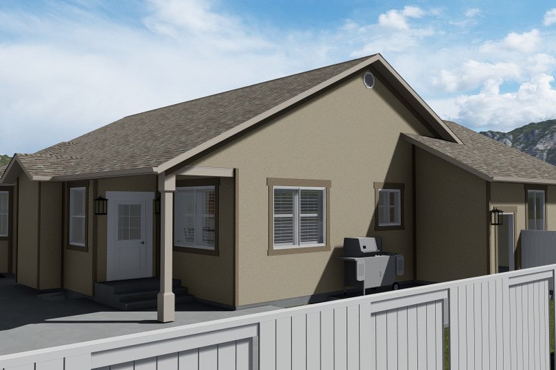 Architectural House Design - Exterior - Other Elevation for Ranch House Plan #1060-12 - 5 bed, 3.5 bath