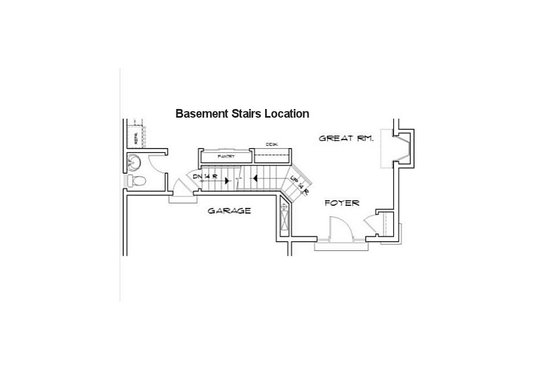 Baserment Stairs Location - Plan 48-113