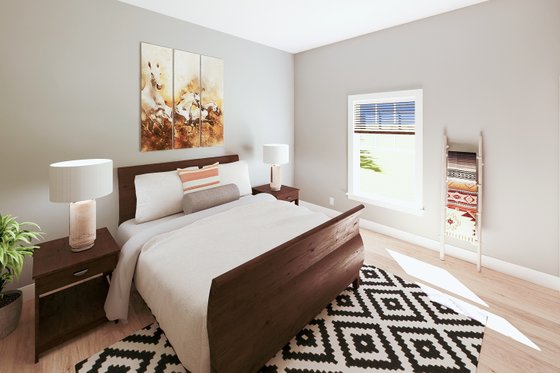 Interior - Bedroom for Barndominium House Plan #44-282 - 4 bed, 3 bath