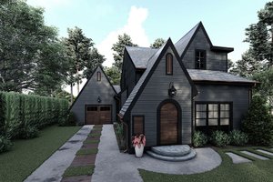 European Exterior - Front Elevation Plan #923-285