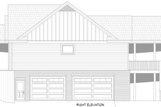 Exterior - Other Elevation 1 for Craftsman House Plan #932-1029 - 4 bed, 4 bath