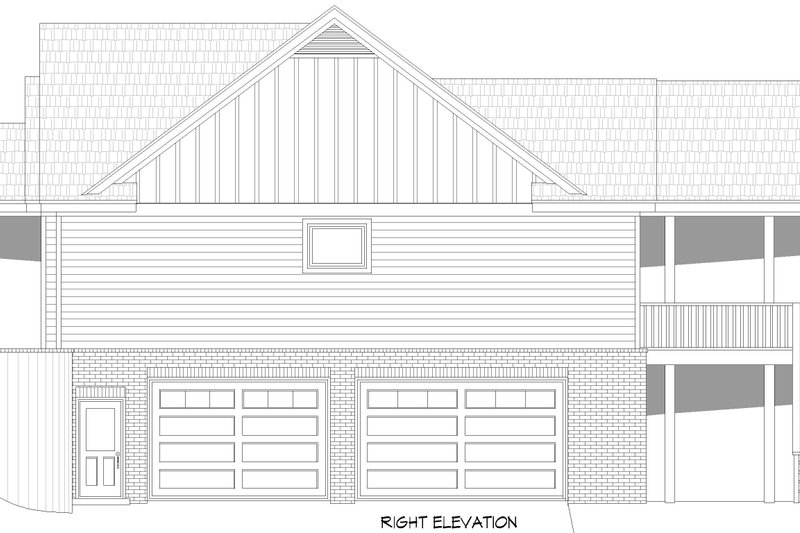 Dream House Plan - Exterior - Other Elevation 1 for Craftsman House Plan #932-1029 - 4 bed, 4 bath