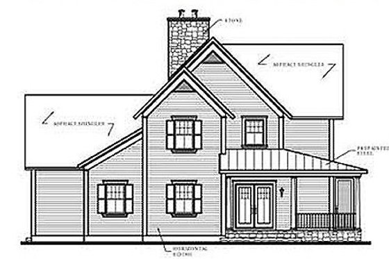 Exterior - Other Elevation for Country House Plan #23-420 - 4 bed, 3.5 bath