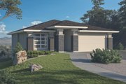 Modern Style House Plan - 2 Beds 2 Baths 1402 Sq/Ft Plan #1100-1 