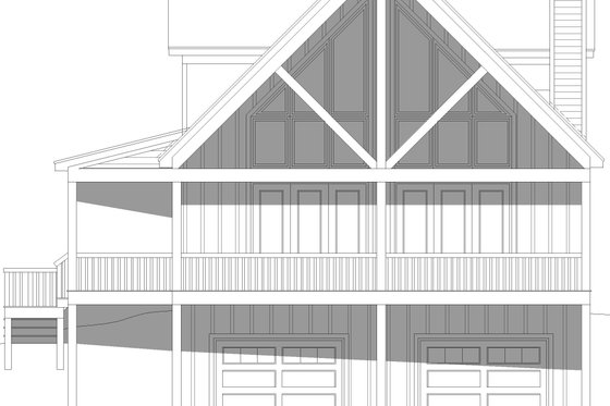 Exterior - Other Elevation for Southern House Plan #932-1076 - 2 bed, 2.5 bath