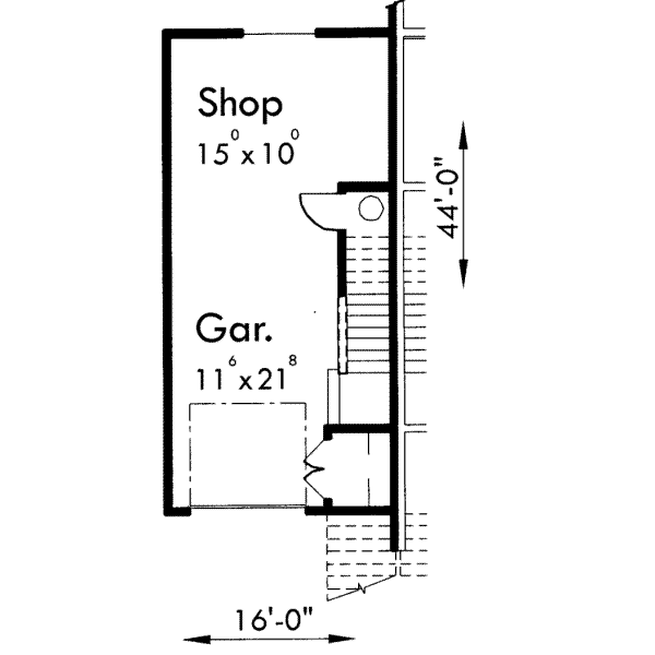 Traditional Floor Plan - Lower Floor Plan #303-404
