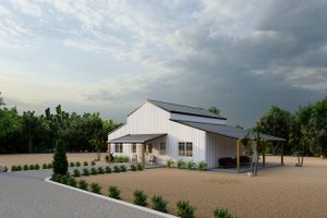 Exterior - Other Elevation 3 for Barndominium House Plan #1107-16 - 2 bed, 2 bath