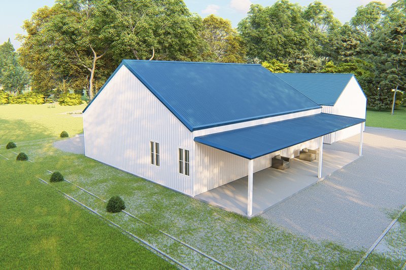 Dream House Plan - Exterior - Other Elevation 7 for Barndominium House Plan #1107-3 - 3 bed, 2 bath