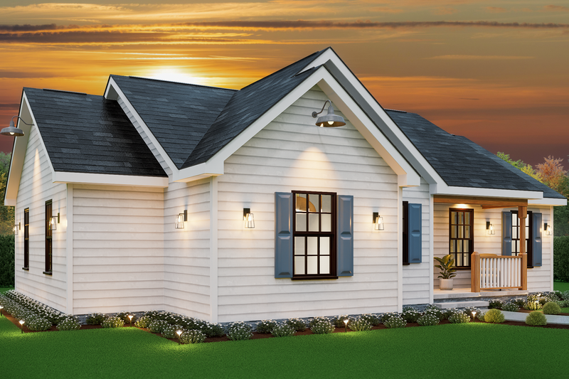 Architectural House Design - Exterior - Front Elevation 4 for Traditional House Plan #54-648 - 3 bed, 2 bath