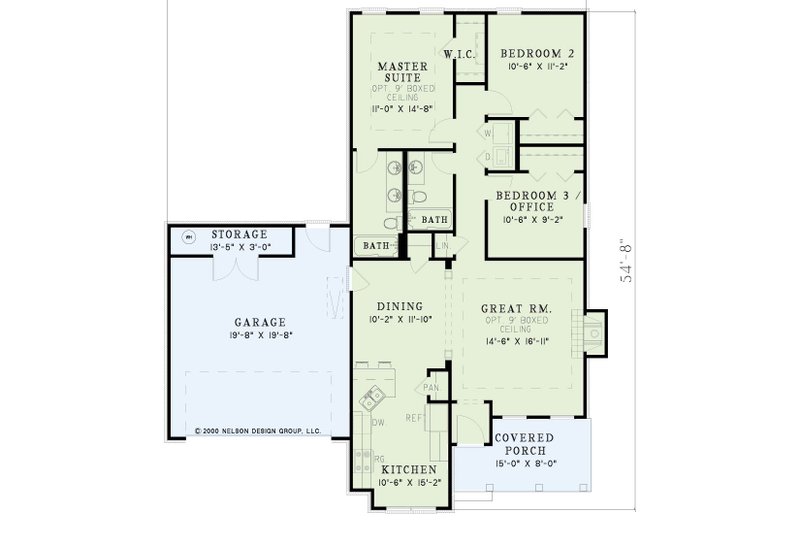 Dream House Plan - Exterior - Front Elevation 4 for Country House Plan #17-3215 - 3 bed, 2 bath
