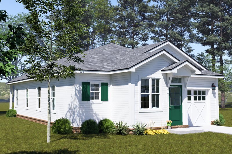 House Blueprint - Exterior - Other Elevation 1 for Cottage House Plan #513-2447 - 3 bed, 2 bath