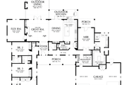 Farmhouse Style House Plan - 4 Beds 4.5 Baths 3420 Sq/Ft Plan #48-1164 Exterior 