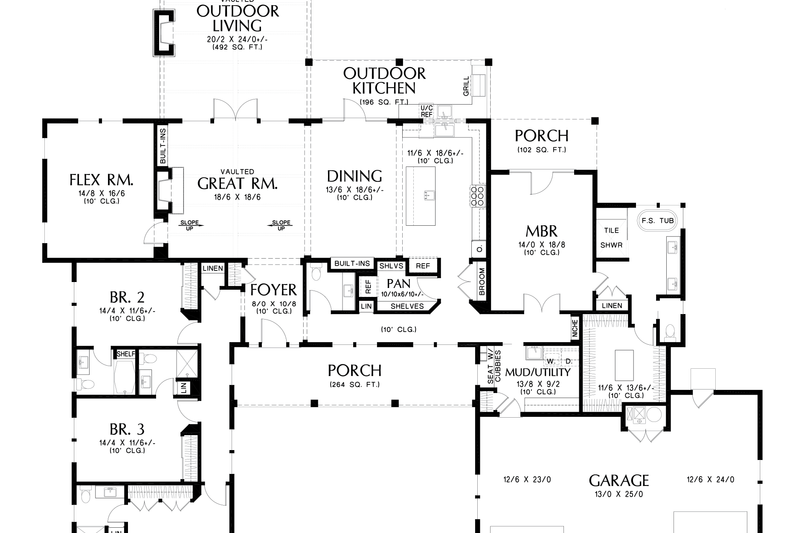 House Design - Exterior - Front Elevation 3 for Farmhouse House Plan #48-1164 - 4 bed, 4.5 bath
