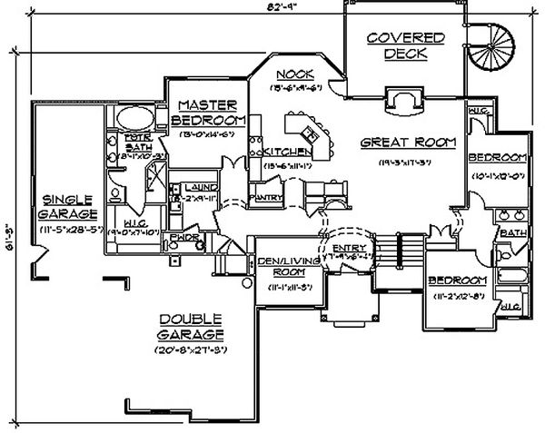 Home Plan - Bungalow Floor Plan - Main Floor Plan #5-281