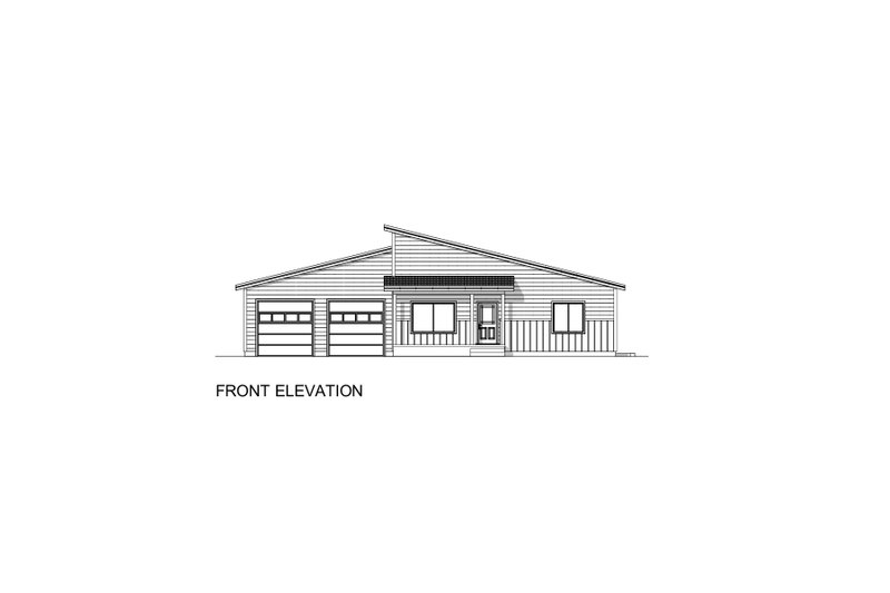 Architectural House Design - Exterior - Front Elevation 4 for Contemporary House Plan #1084-5 - 3 bed, 3 bath