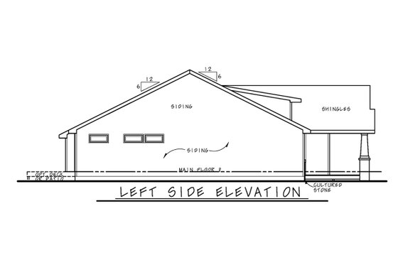 Exterior - Other Elevation for Cottage House Plan #20-2391 - 2 bed, 2 bath