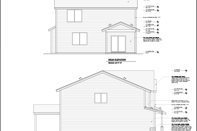 House Plan Design - Exterior - Other Elevation 1 for Craftsman House Plan #53-767 - 4 bed, 2.5 bath