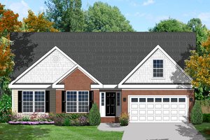 Architectural House Design - Ranch Exterior - Front Elevation Plan #1053-78