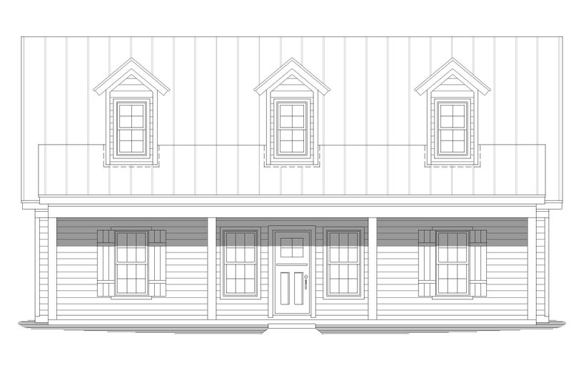 Architectural House Design - Exterior - Front Elevation 3 for Traditional House Plan #932-498 - 2 bed, 2 bath