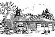 Traditional Style House Plan - 3 Beds 2 Baths 1209 Sq/Ft Plan #18-1033 