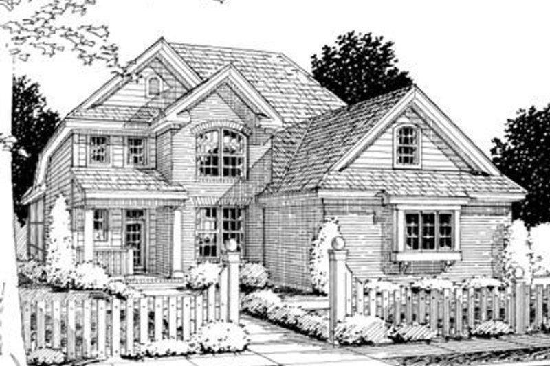 Home Plan - Traditional Exterior - Front Elevation Plan #20-1359