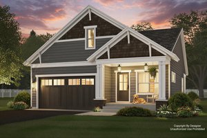 Bungalow Exterior - Front Elevation Plan #51-1329