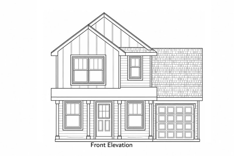 Architectural House Design - Exterior - Front Elevation 3 for Cottage House Plan #20-2649 - 3 bed, 3 bath