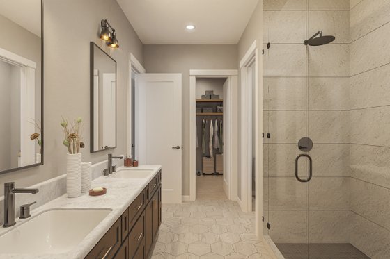 Interior - Bathroom for Barndominium House Plan #430-363 - 4 bed, 3.5 bath