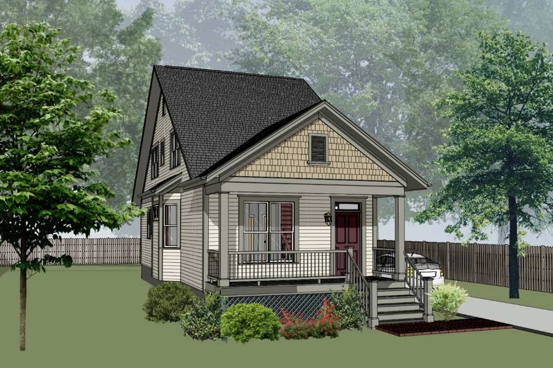 Architectural House Design - Cottage Exterior - Front Elevation Plan #79-176