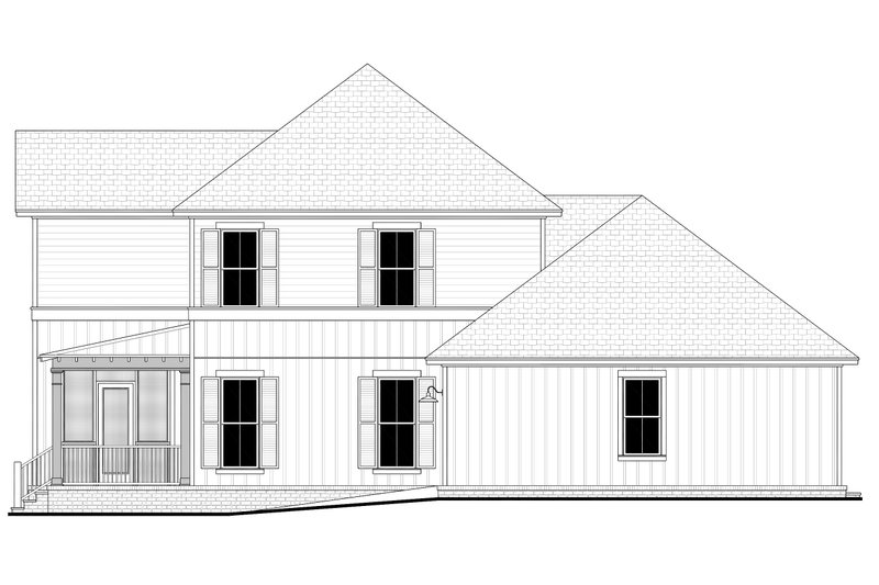 Architectural House Design - Exterior - Other Elevation 1 for Farmhouse House Plan #430-275 - 3 bed, 2.5 bath