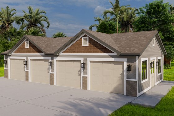 Exterior - Front Elevation 3 for Traditional House Plan #1060-310, 0 bath