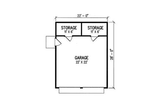 Floor Plan - Main Floor for European House Plan #45-266, 0 bath