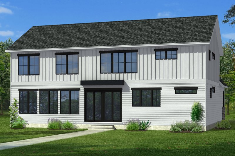 House Blueprint - Exterior - Rear Elevation for Farmhouse House Plan #1057-35 - 3 bed, 2.5 bath