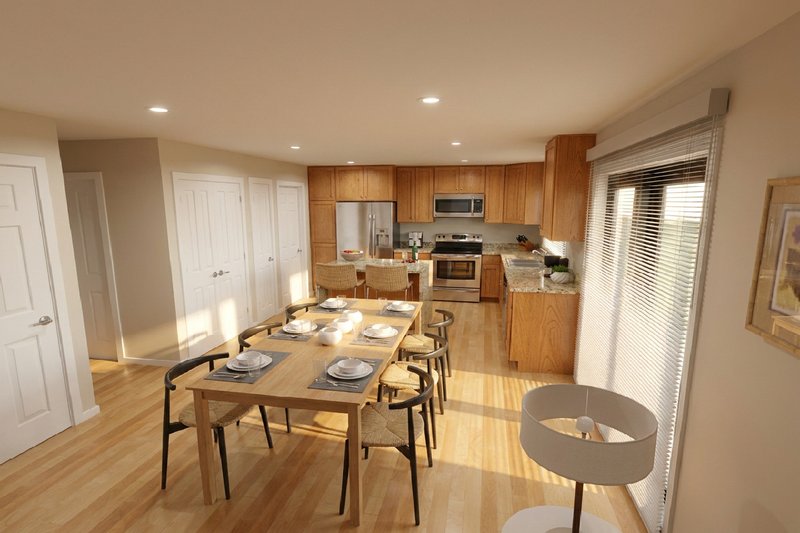 House Blueprint - Interior - Dining Room for Colonial House Plan #126-118 - 3 bed, 2.5 bath