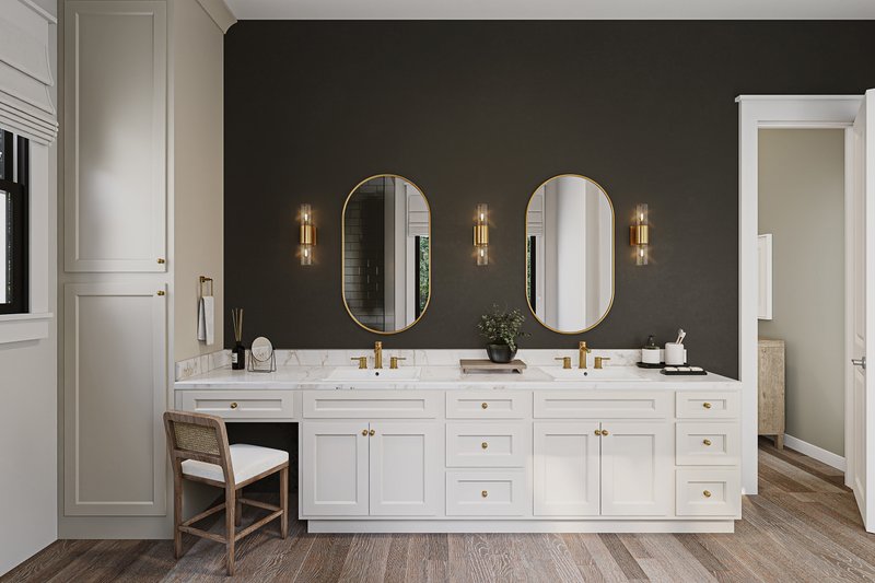 Architectural House Design - Interior - Master Bathroom 1 for Farmhouse House Plan #430-423 - 4 bed, 3.5 bath