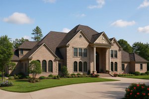 European Exterior - Front Elevation Plan #17-1177