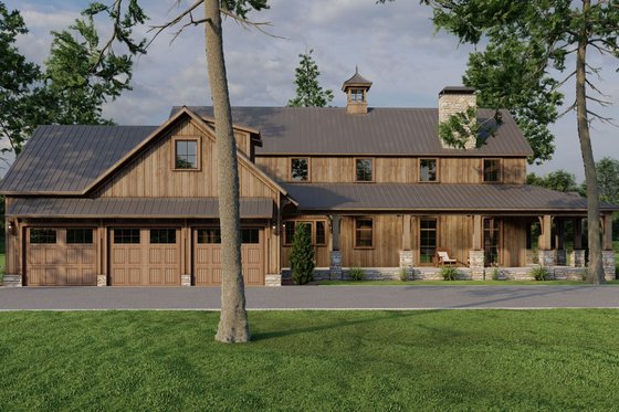 Exterior - Other Elevation for Farmhouse House Plan #923-340 - 4 bed, 4.5 bath