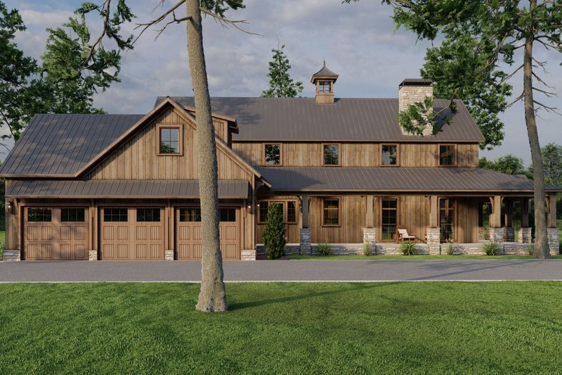 Dream House Plan - Exterior - Other Elevation for Farmhouse House Plan #923-340 - 4 bed, 4.5 bath