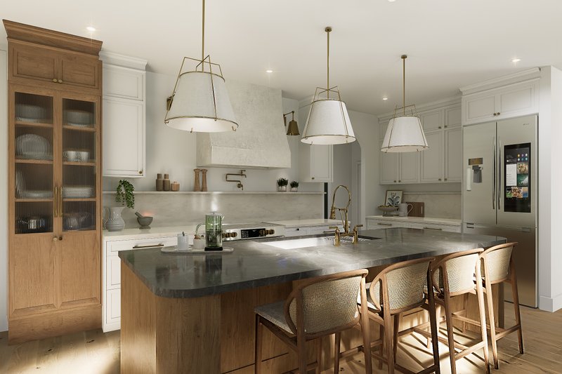 Architectural House Design - Interior - Kitchen for Farmhouse House Plan #23-2833 - 3 bed, 2.5 bath