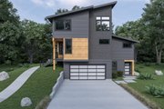 Contemporary Style House Plan - 3 Beds 3.5 Baths 2509 Sq/Ft Plan #1070-62 